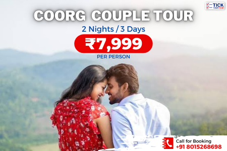 <h5> Coorg Couple Tour – ₹7,999 / Person</h5>